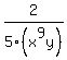 2%2F5%28x%5E9y%29