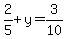 2%2F5%2By=3%2F10