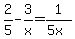 2%2F5+-+3%2Fx+=+1%2F%285x%29+