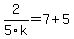 2%2F5k=7%2B5