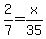 2%2F7+=+x%2F35