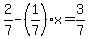 2%2F7+-+%281%2F7%29x+=+3%2F7