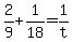 2%2F9%2B1%2F18=1%2Ft