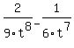 2%2F9t%5E8+-+1%2F6t%5E7