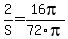 2%2FS+=+16pi%2F72pi
