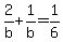 2%2Fb%2B1%2Fb=1%2F6