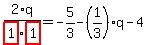 2%2Fhighlight_red%28+1+%29%2Fhighlight_red%28+1+%29%2Aq=-5%2F3-%281%2F3%29%2Aq-4