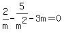 2%2Fm-5%2Fm%5E2-3m=0