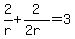 2%2Fr%2B2%2F%282r%29=3