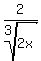2%2Froot%283%2C2x%29
