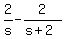 2%2Fs+-+2%2F%28s%2B2%29