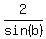 2%2Fsin%28b%29