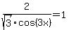 2%2Fsqrt%283%29cos%283x%29=1