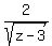 2%2Fsqrt%28z-3%29