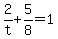 2%2Ft%2B5%2F8=1