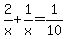 2%2Fx%2B1%2Fx=1%2F10