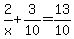 2%2Fx%2B3%2F10=13%2F10