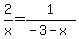 2%2Fx=1%2F%28-3-x%29