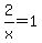 2%2Fx+=+1