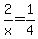 2%2Fx+=+1%2F4