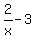 2%2Fx+-+3