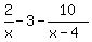 2%2Fx-3-10%2F%28x-4%29