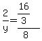 2%2Fy=%2816%2F3%29%2F%288%29