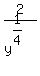2%2Fy%5E%281%2F4%29