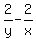 2%2Fy+-+2%2Fx
