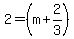 2=+%28m%2B2%2F3%29