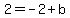 2=-2%2Bb