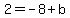 2=-8%2Bb