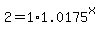 2=1%2A1.0175%5Ex