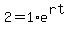 2=1%2Ae%5E%28rt%29