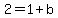 2=1%2Bb