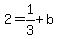 2=1%2F3%2Bb