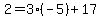2=3%28-5%29%2B17