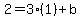 2=3%281%29%2Bb
