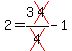 2=3cross%284%29%2Fcross%284%29-1