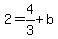 2=4%2F3%2Bb