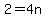 2=4n
