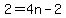 2=4n-2