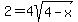 2=4sqrt%284-x%29