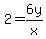 2=6y%2Fx