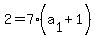 2=7%28a%5B1%5D+%2B1%29