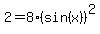 2=8%28sin%28x%29%29%5E2