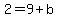 2=9%2Bb