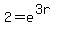 2=e%5E%283r%29