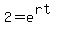 2=e%5E%28rt%29