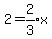 2=expr%282%2F3%29x